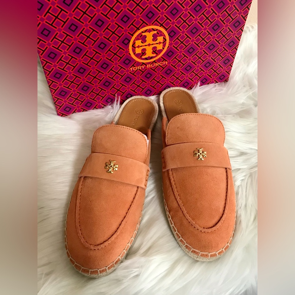 Tory Burch Seaside Mule Espadrille Size 9.5 Color:Sienna Rose